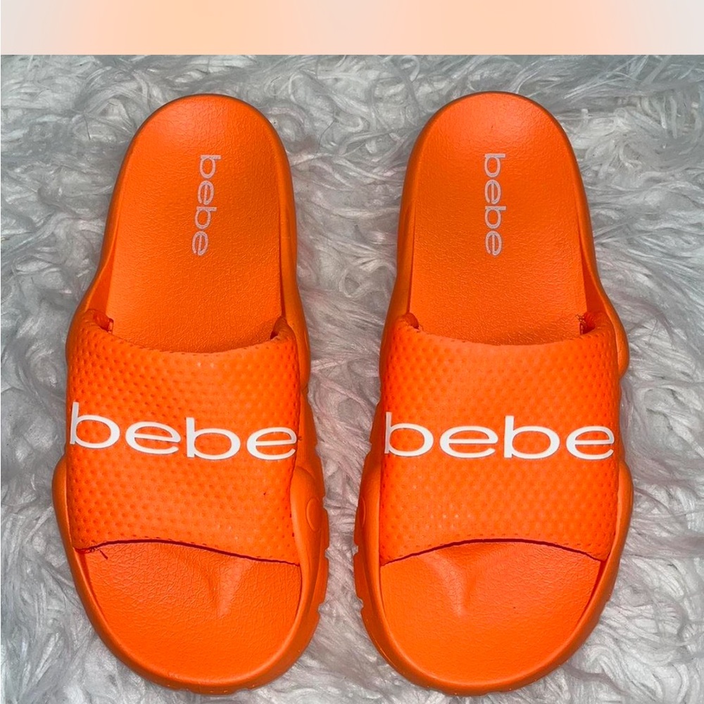 Bebe Vibrant Orange Slides